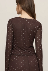 Amara Polka Dot Mesh Top