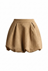 Suede Bubble Skirt