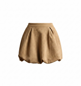 Suede Bubble Skirt