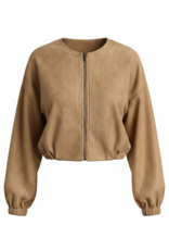 Suede Pleated Jacket