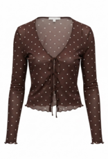 Amara Polka Dot Mesh Top