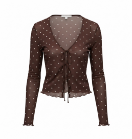 Amara Polka Dot Mesh Top