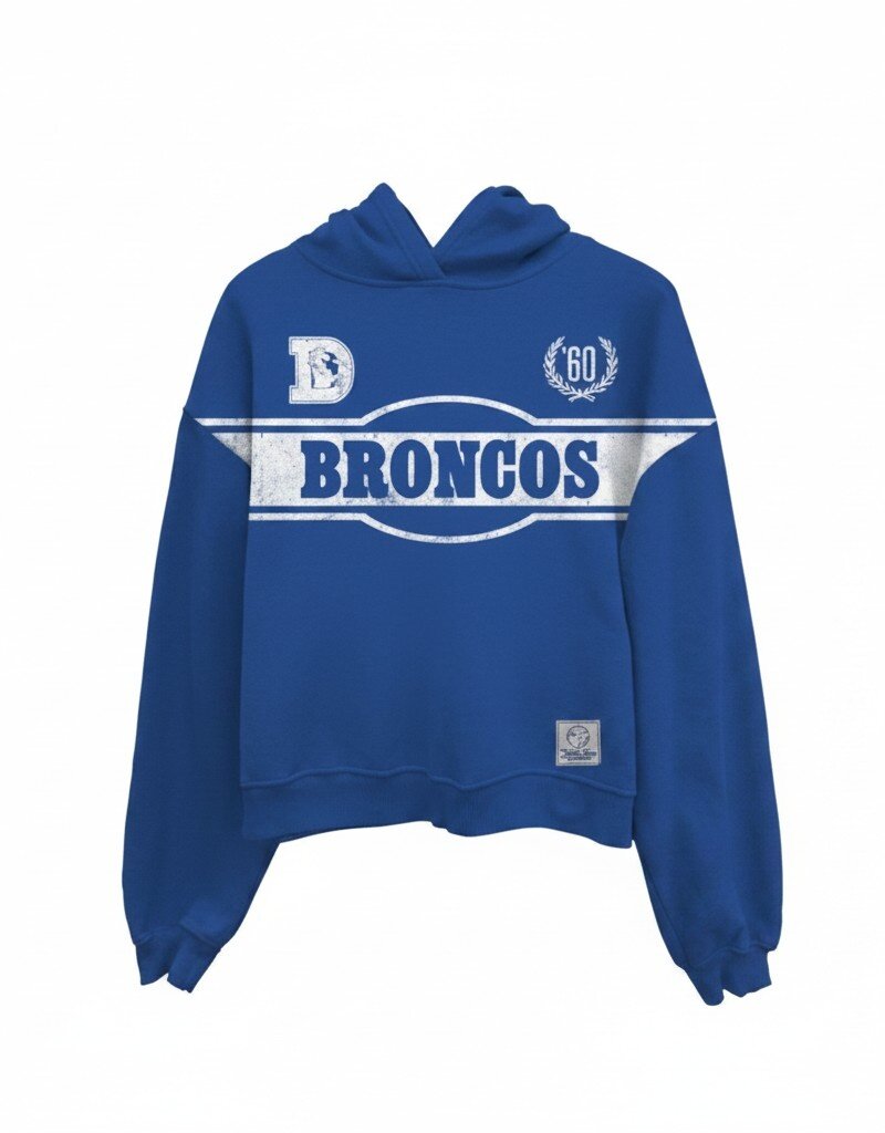 Broncos Cropped Hoodie