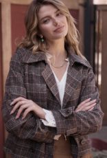 Cropped Plaid Jacket