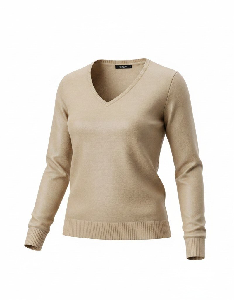 V Neck Soft Sweater