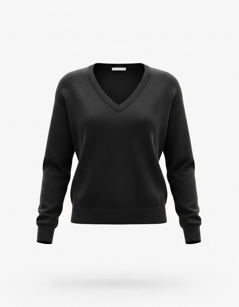 V Neck Sweater with arm detail