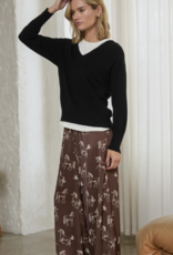 V Neck Sweater with arm detail
