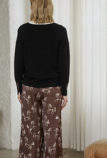 V Neck Sweater with arm detail