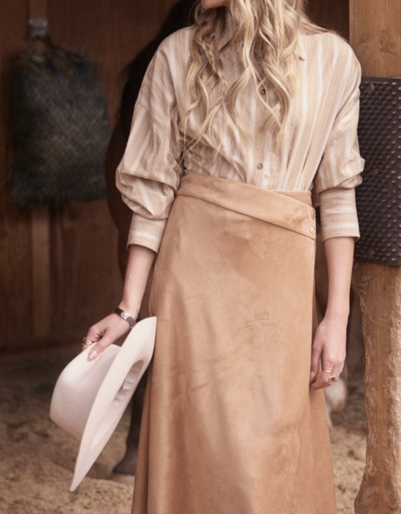 Faux Suede Skirt