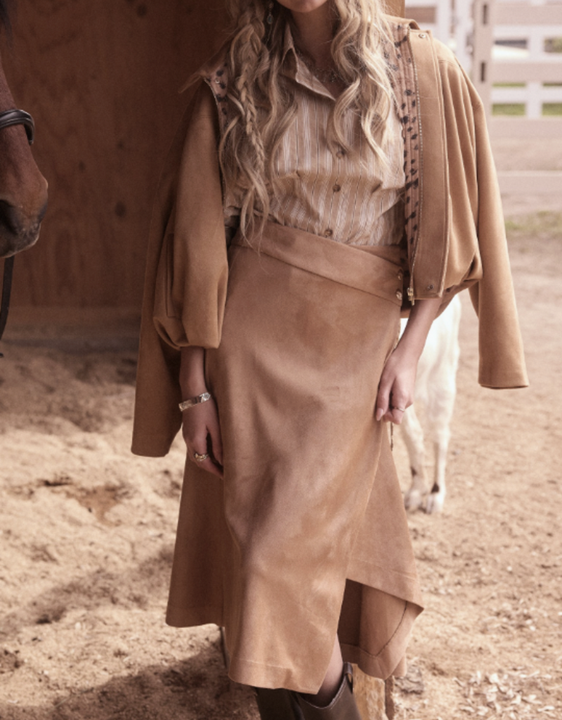 Faux Suede Skirt