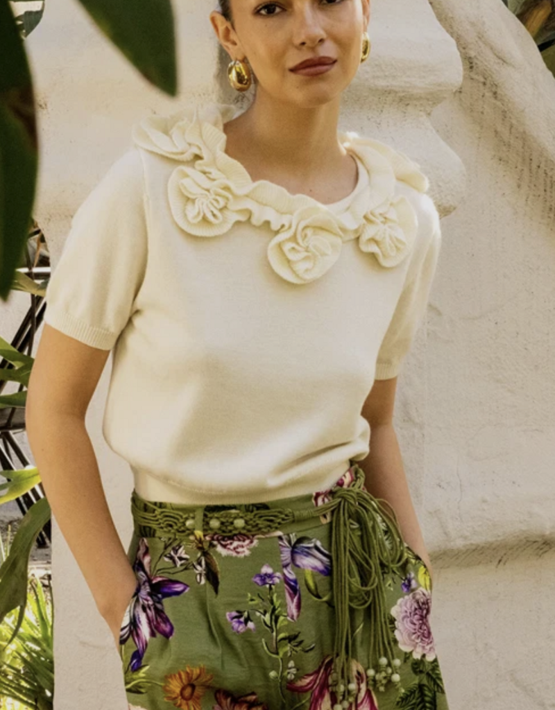 Olive Pleated Shorts