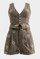 F267P6591- Belted Shorts