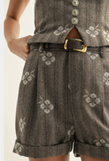 F267P6591- Belted Shorts