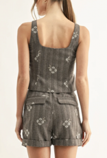 F267P6591- Belted Shorts