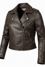 Faux Leather Moto Jacket