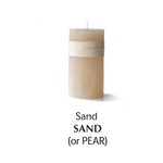 Timber Candle, 3.25x3, Sand