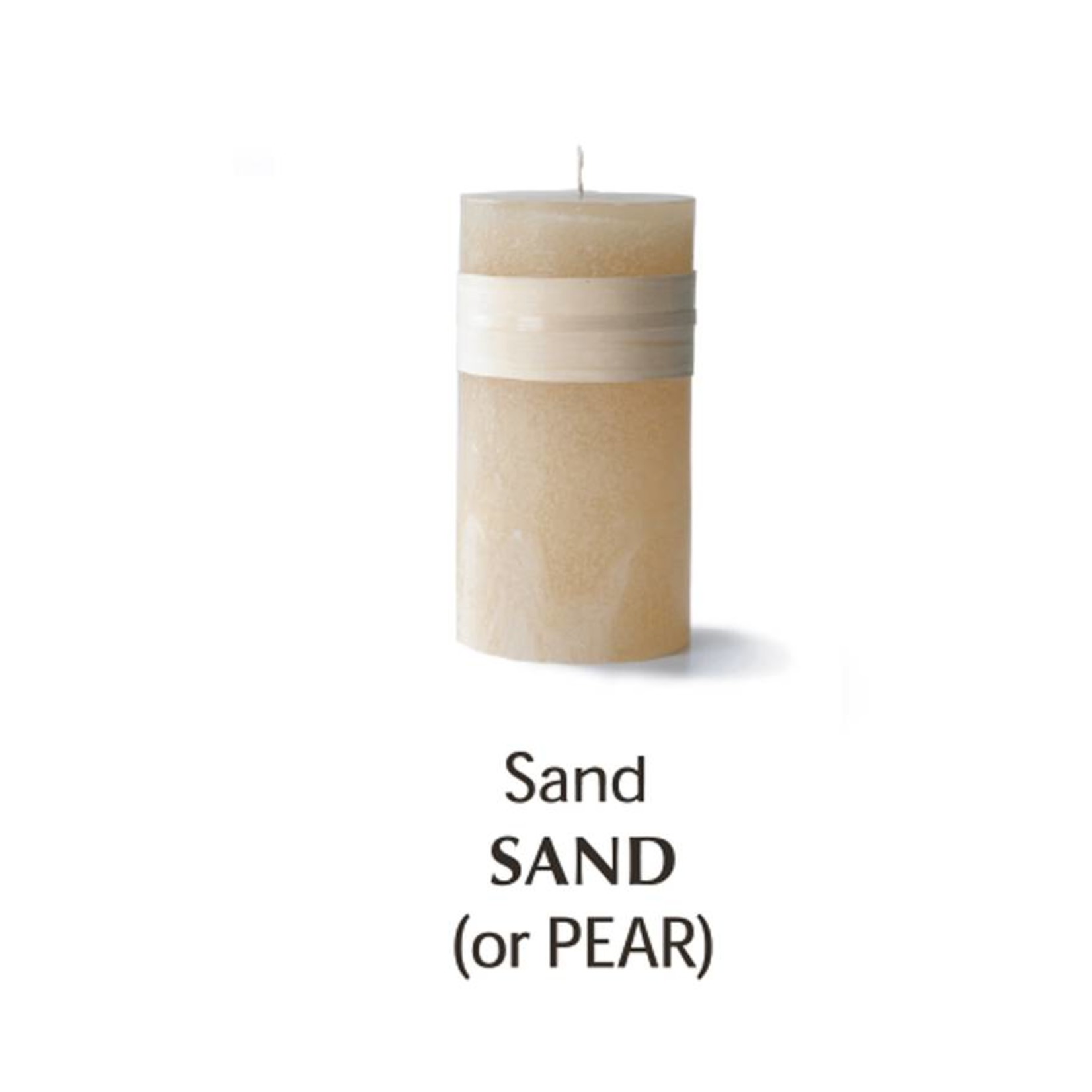 Timber Candle, 3.25x3, Sand