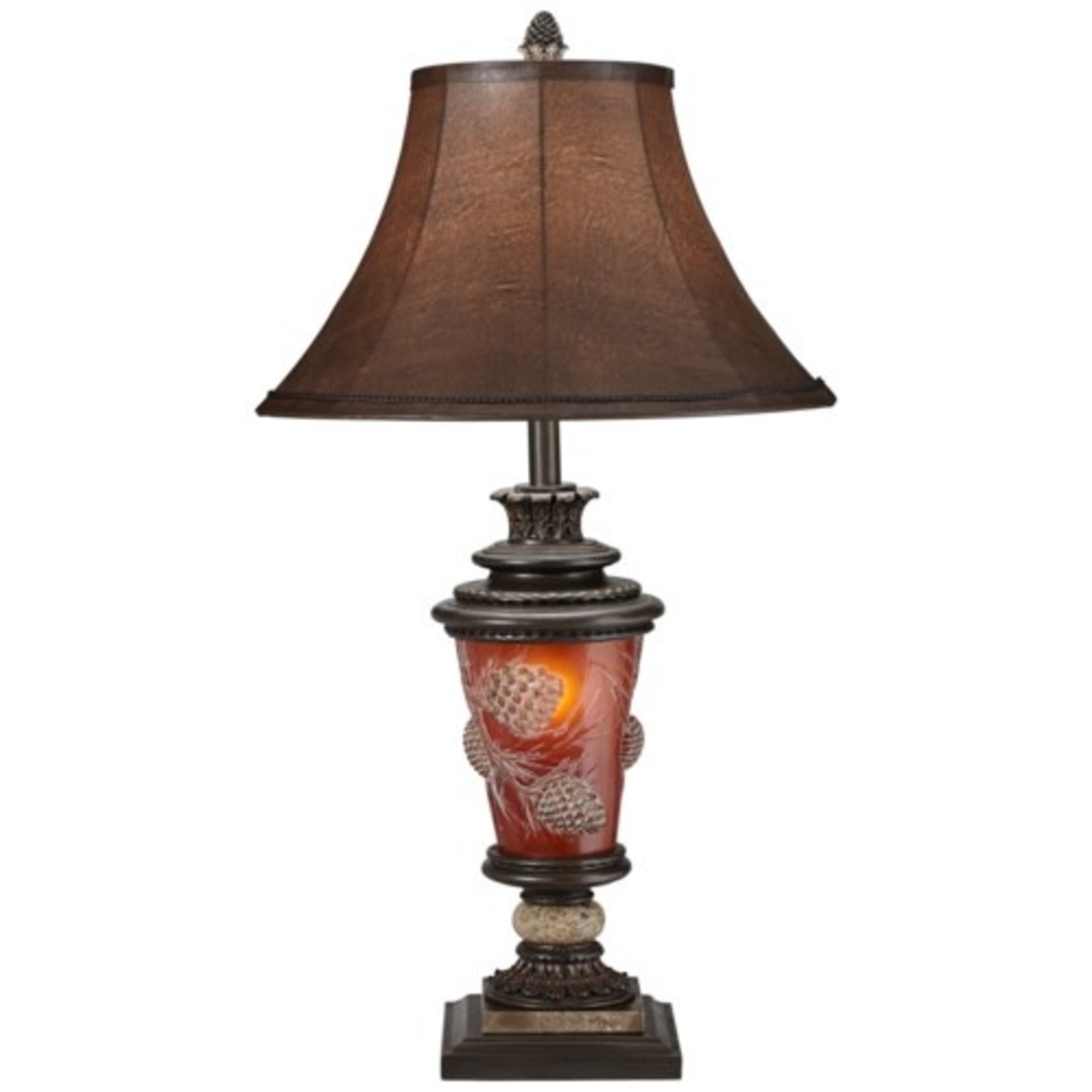 Poly Pinecone Glow Table Lamp
