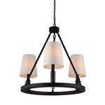 Lismore 3-Light Chandelier - Oil Rubbed Bronze