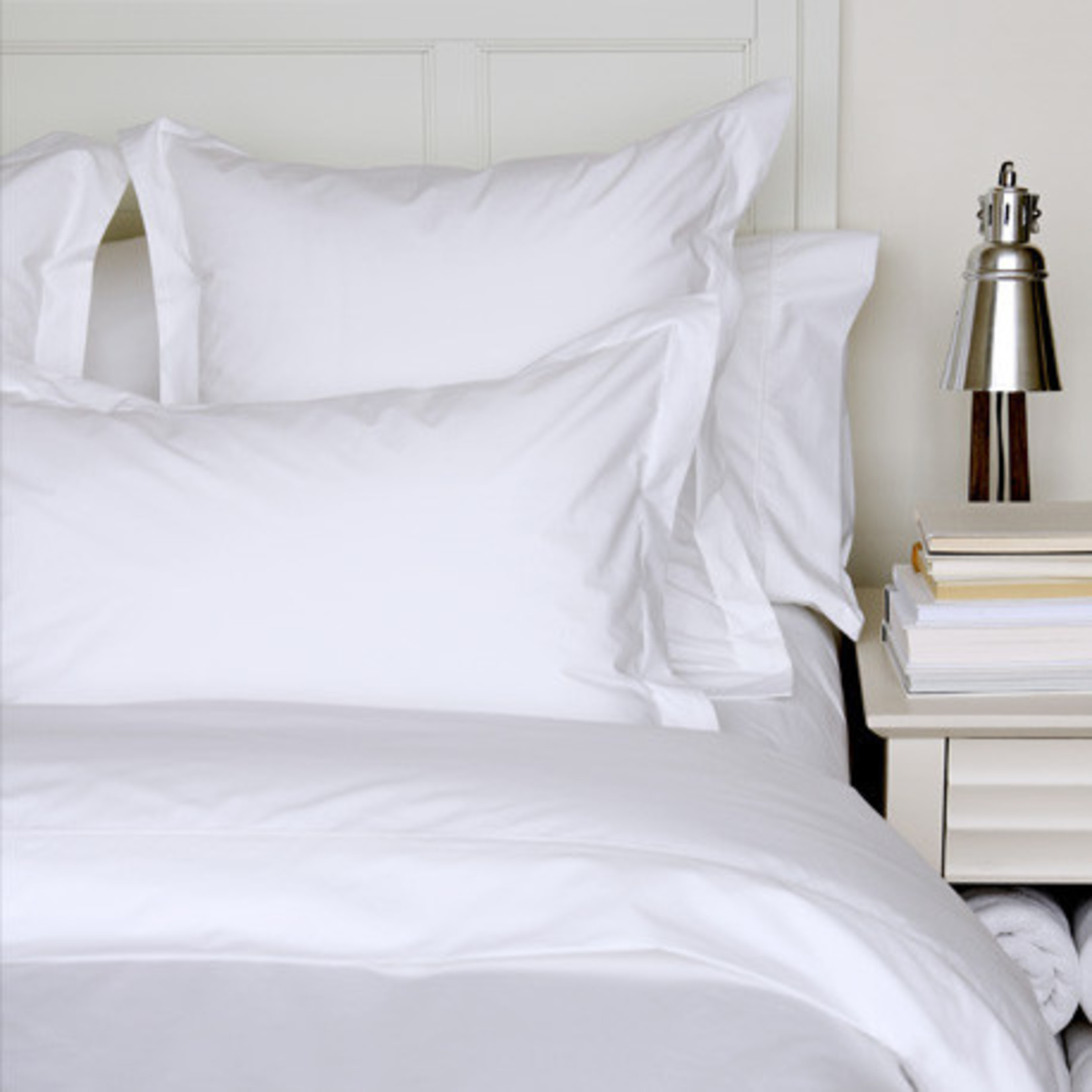 White Percale Duvet Cover - Double