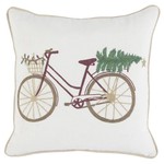 Jolly Bicycle 18x18 Toss Pillow