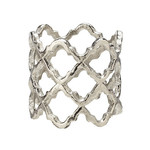 Lattice Silver Napkin Ring