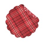 Andrew Red Round Placemat
