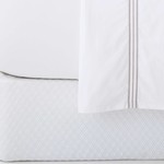 Diamond White Matelassé Box Spring Cover - Queen