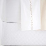 Petite Trellis White Box Spring Cover - King