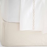 Petite Trellis Ivory Box Spring Cover - King