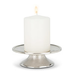Pillar Candle Plate - Silver