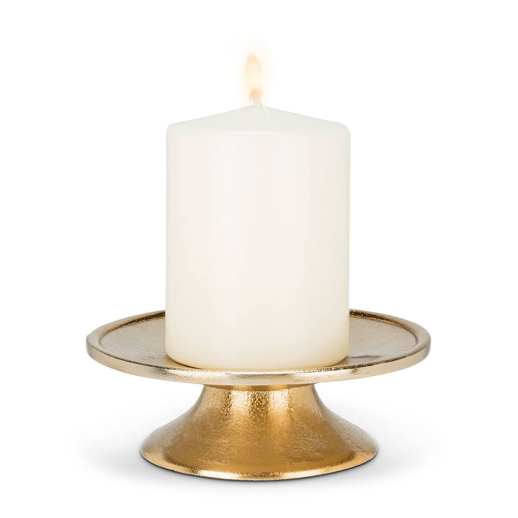 Abbott Pillar Candle Plate - Gold