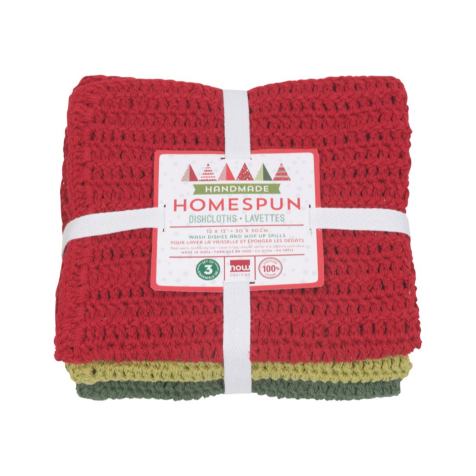 Homespun Dishcloth - Holiday