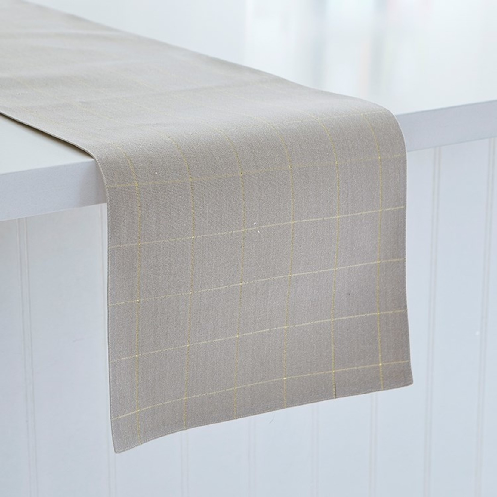 Soft Check Table Runner