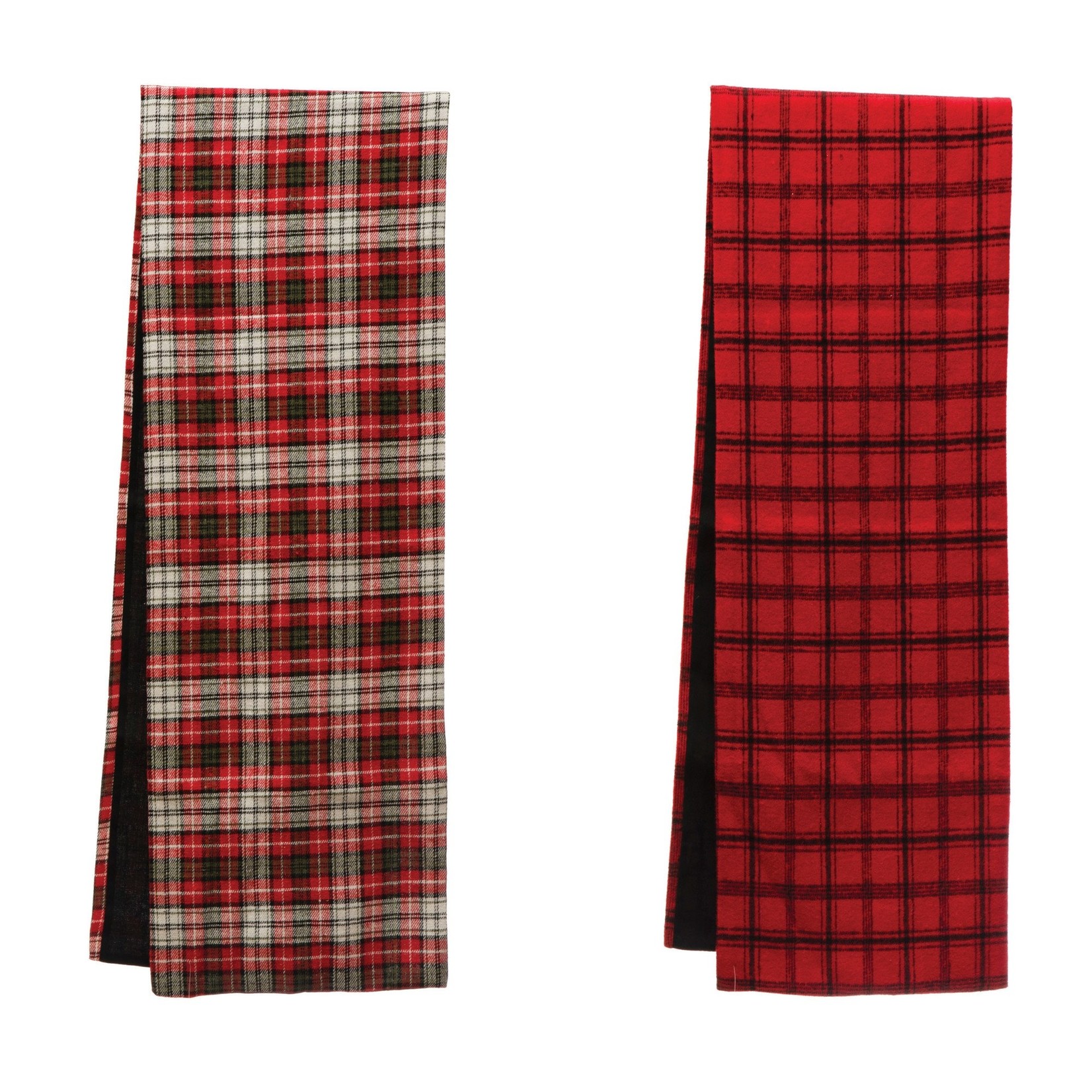 Red Plaid Table Runner
