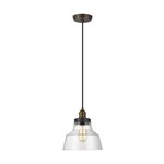 Baskin Chimney 1 Lt Pendant - Aged Brass