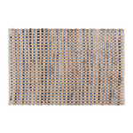 Chindi Leather Rug - Grid