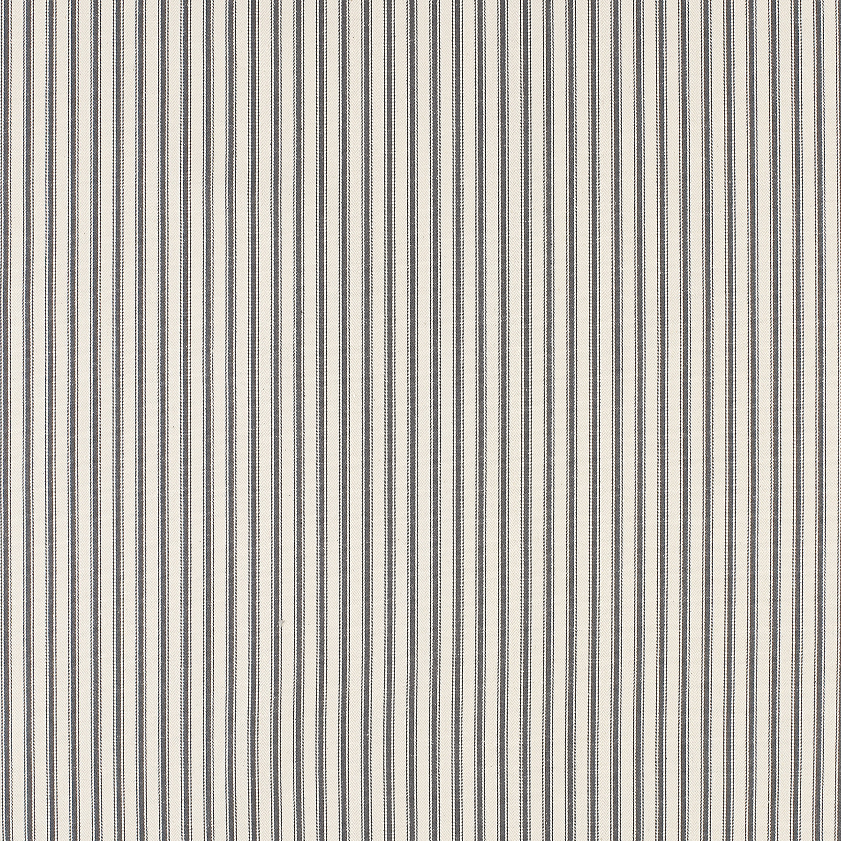 3913 Curved Sofa - French Ticking Charcoal