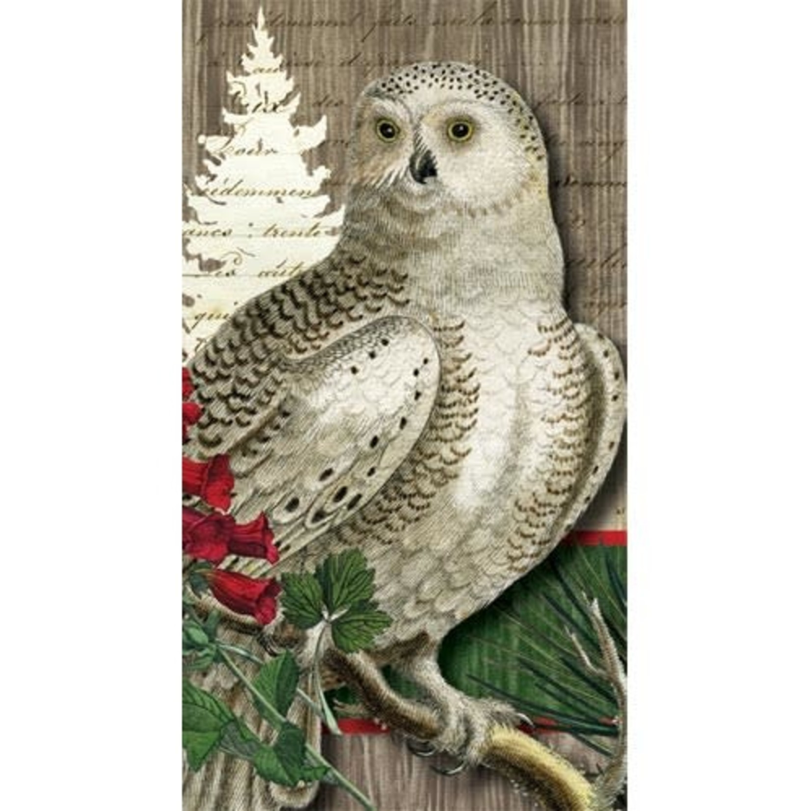 Winter Woods Owl Guest Serviette