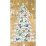 Woodland Gold Tree Guest Serviette