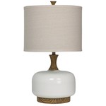 Transitional Wood/Ceramic Table Lamp