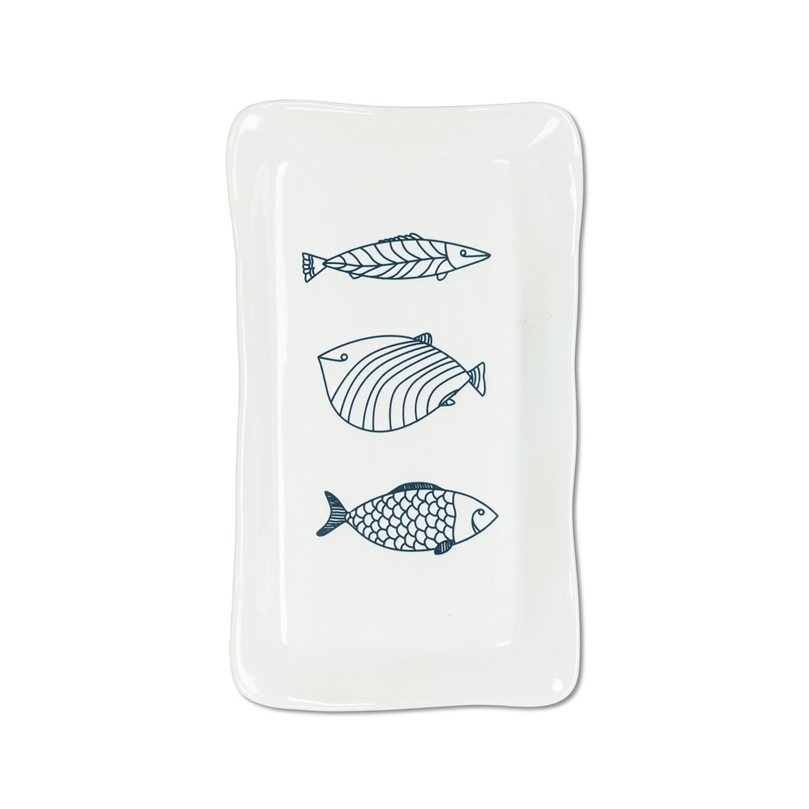 Abbott Lg Rectangle Fish Plate - 7 x 12