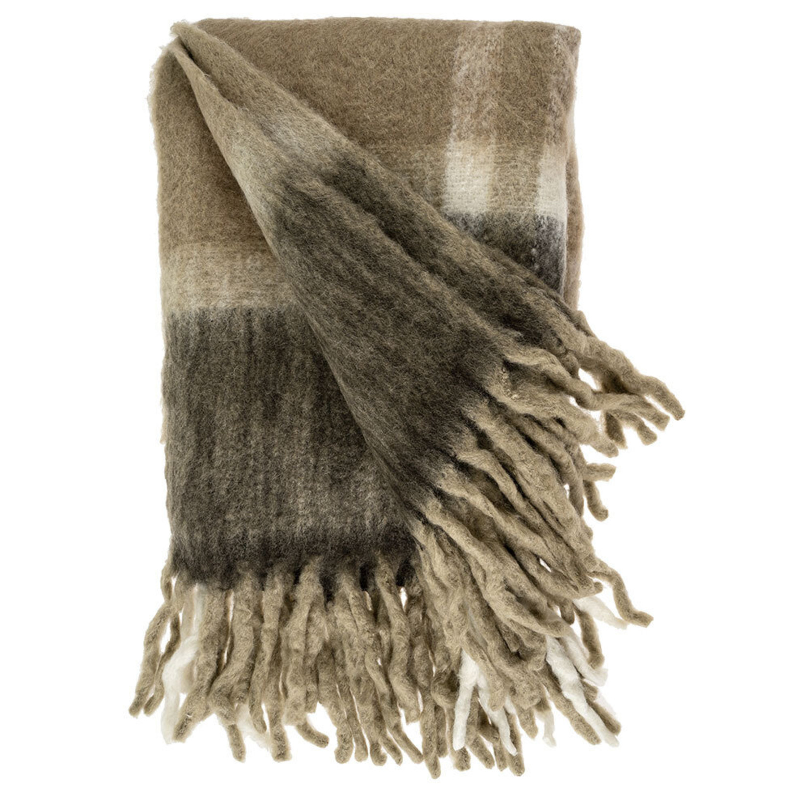 Seymour Plaid Mohair Throw