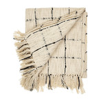 Margot Woven Throw - White