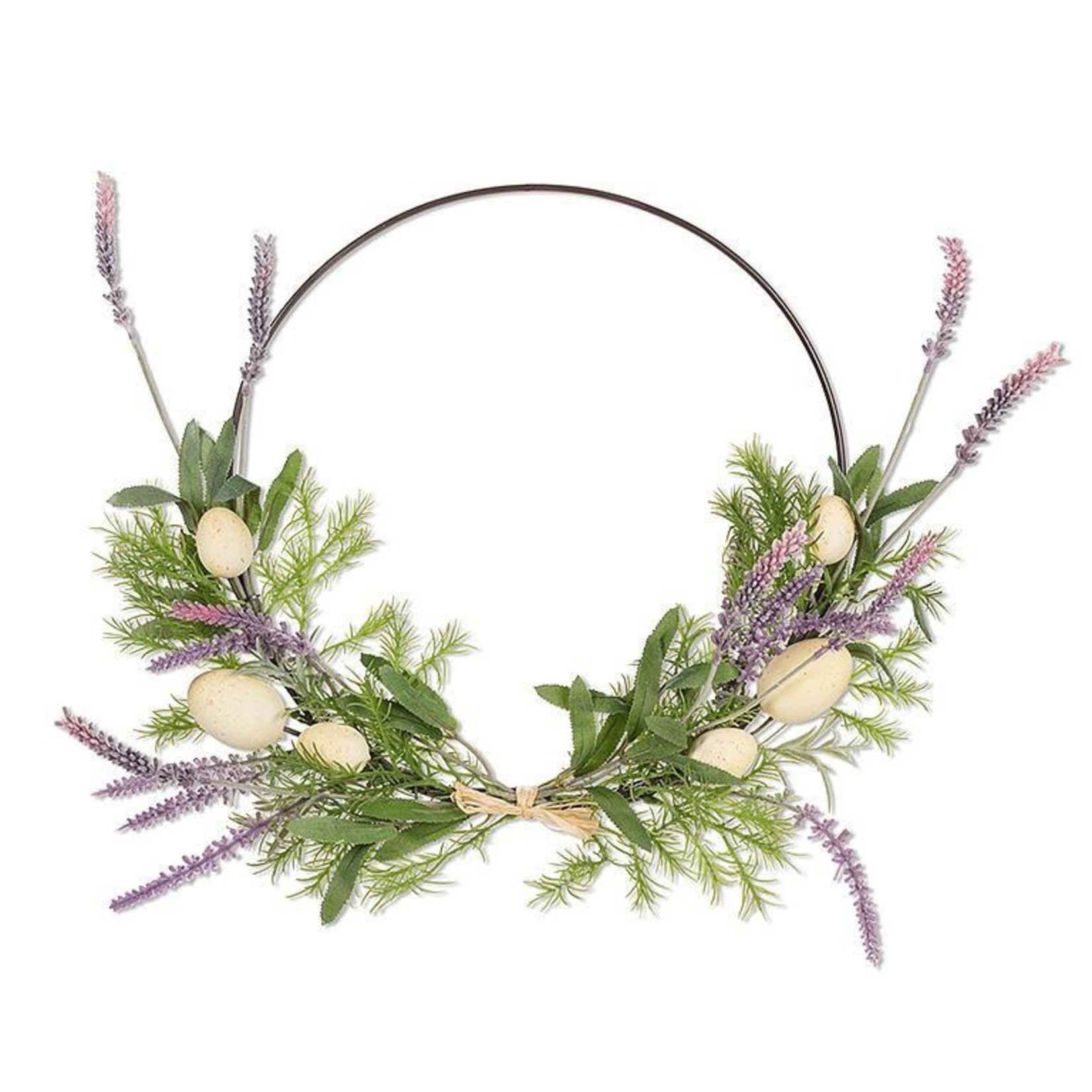 Abbott Hoop Wreath w/Eggs & Lavender