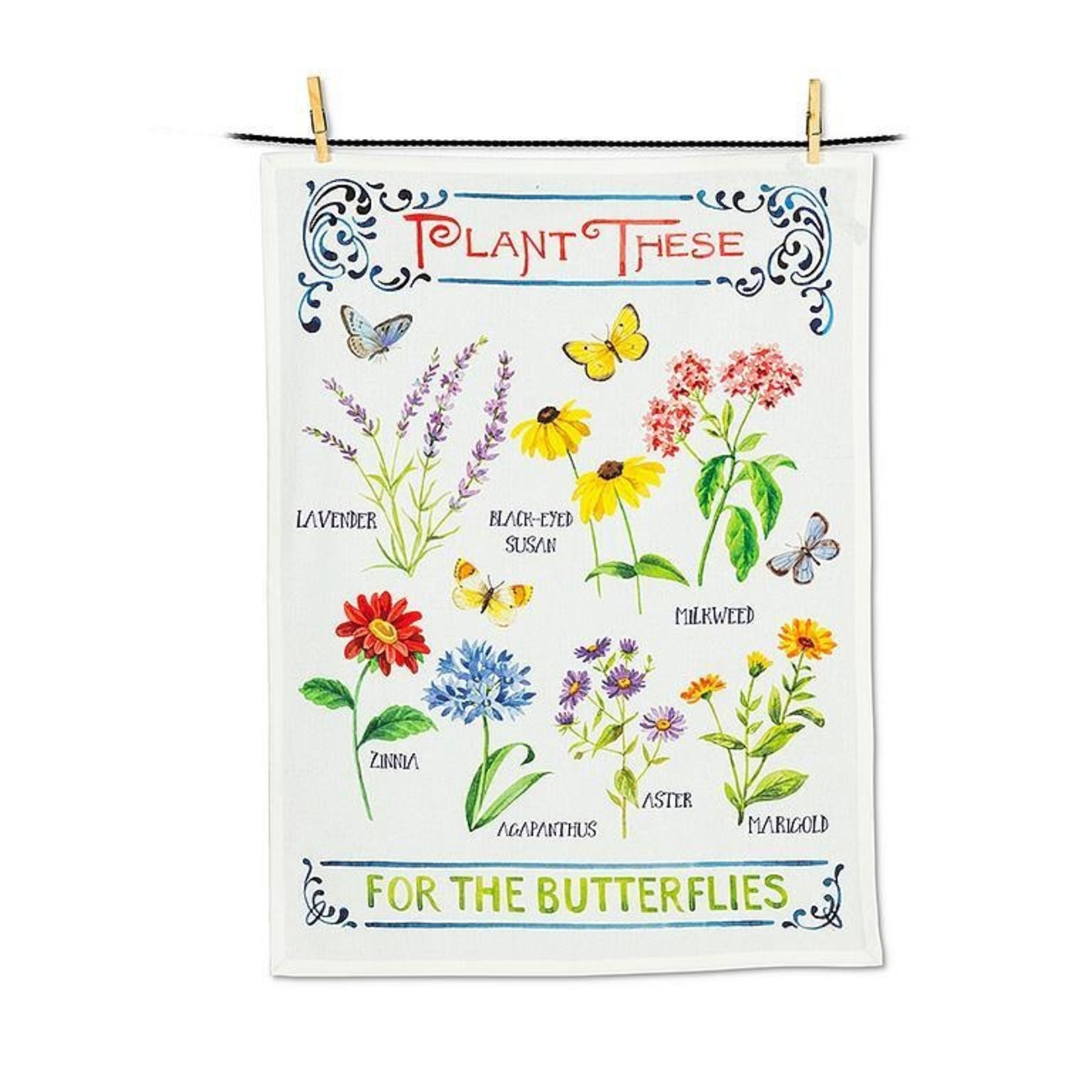 Abbott For the Butterflies Tea Towel