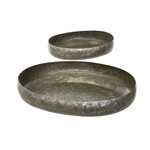 Dark Galvanized Decor Tray -