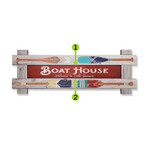 Sign, Wood Framed Boathouse (Meiss)