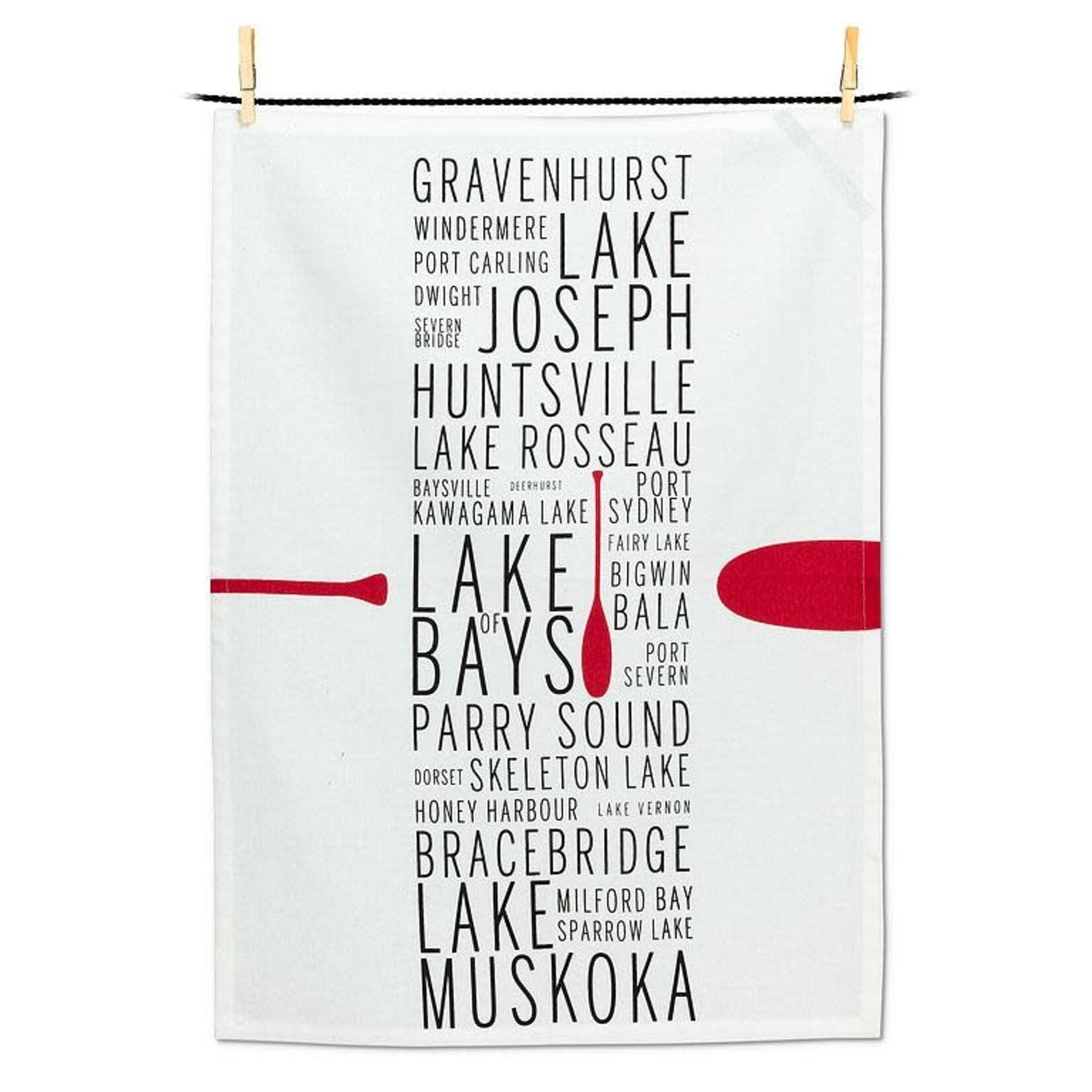 Abbott Muskoka Names Tea Towel