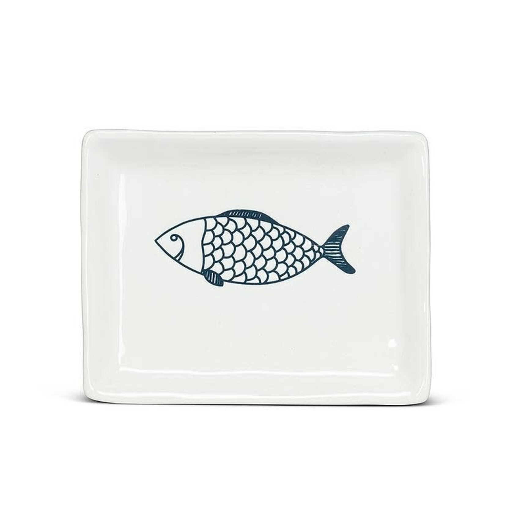 Abbott Small Rectangle Fish Plate - 6"